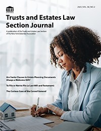 Trusts and Estates Journal 2025 Vol 58 No 2